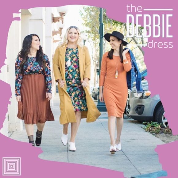 ✨LuLaRoe Solid Mustard Debbie dress, NWT. - Picture 3 of 9